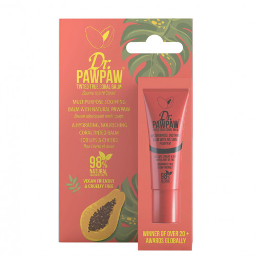 Dr.PAWPAW Tinted True Coral Balm Daugiafunkcis lūpų balzamas su spalva 10ml