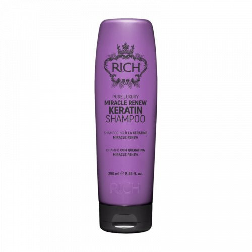 Rich Pure Luxury Miracle Renew Keratin Shampoo Plaukų gyvybingumą atkuriantis šampūnas 250ml