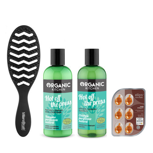 KlipShop Organic Kitchen Valomasis plaukų priežiūros priemonių rinkinys