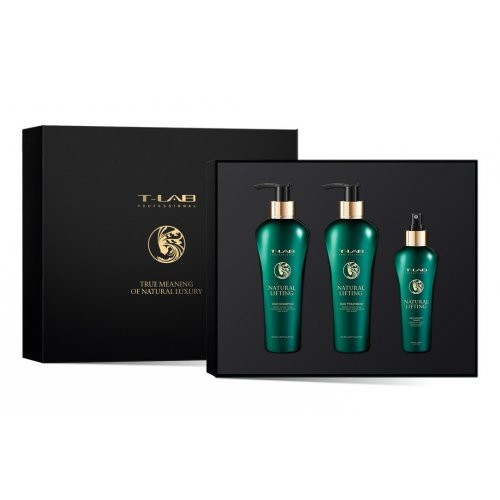T-LAB Professional Natural Lifting Set Šventinis pasiūlymas – rinkinys plaukų apimčiai didinti