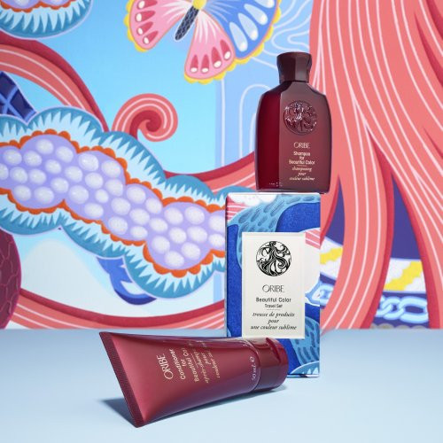 Oribe Beautiful Color Travel Set Prabangus kelioninis plaukų priežiūros rinkinys 75ml+50ml