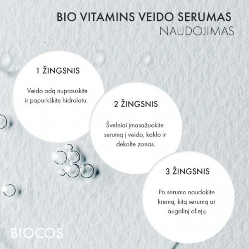 BIOCOS Facial Serum Vitamins Veido serumas 30ml