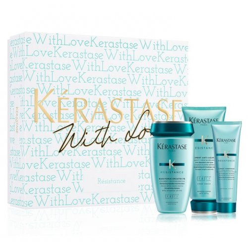 Kérastase Resistance Holiday Gift Set Pažeistų plaukų priežiūros priemonių rinkinys Rinkinys