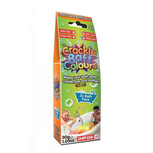 Zimpli Kids CRACKLE BAFF Colours Skirtingų spalvų kristalų rinkinys voniai 6vnt