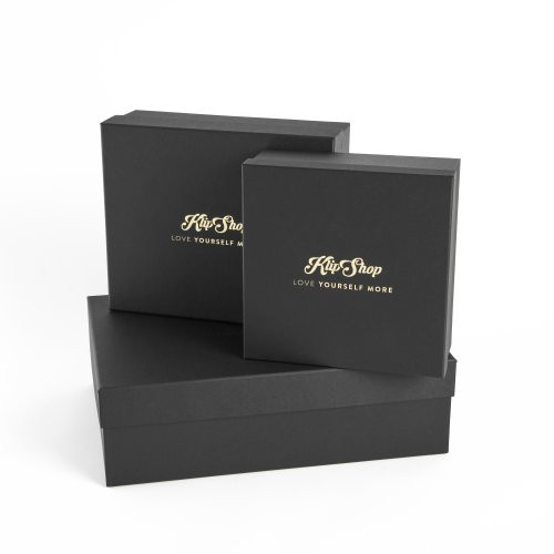 KlipShop Premium Juoda dovanų dėžutė L