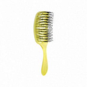 Olivia Garden iDETANGLE Pride Brush Elastīga matu suka Yellow