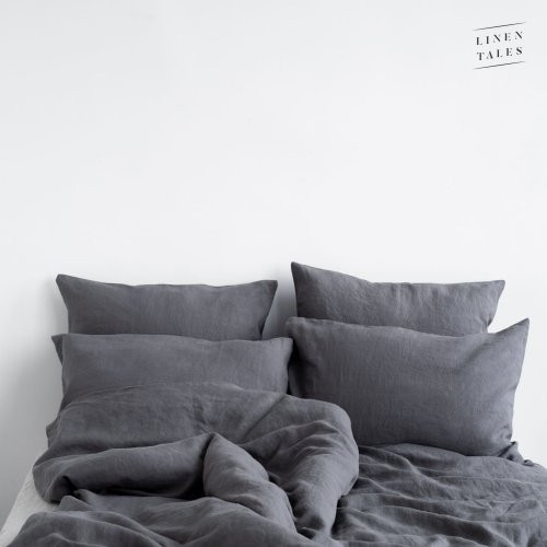 Linen Tales Linen Pillowcase Lininis pagalvės užvalkalas Dark Grey