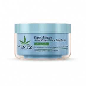 Hempz Triple Moisture Herbal Whipped Creme Body Scrub Ķermeņa skrubis 176ml