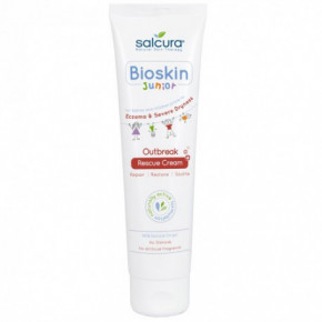 Salcura Bioskin Junior Outbreak Rescue Cream Taastav kreem probleemsele laste näo- ja kogu keha nahale 150ml