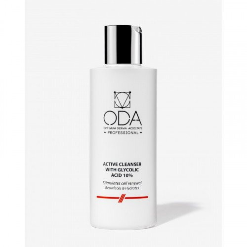 ODA Active Glycolic Cleanser Aktyvusis prausiklis su glikolio rūgštimi 10% - pažeista pakuotė 200ml