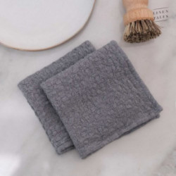 Linen Tales Linen Dishcloth Set of 2 Lininių virtuvės šluosčių rinkinys Cafe Creme