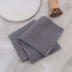 Linen Tales Linen Dishcloth Set of 2 Lininių virtuvės šluosčių rinkinys Cafe Creme