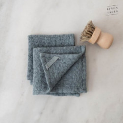 Linen Tales Linen Dishcloth Set of 2 Lininių virtuvės šluosčių rinkinys Cafe Creme
