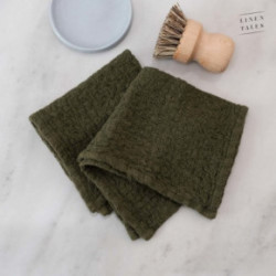 Linen Tales Linen Dishcloth Set of 2 Lininių virtuvės šluosčių rinkinys Cafe Creme