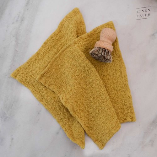 Linen Tales Linen Dishcloth Set of 2 Lininių virtuvės šluosčių rinkinys Cafe Creme