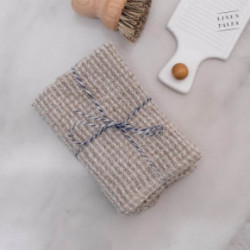 Linen Tales Linen Dishcloth Set of 2 Lininių virtuvės šluosčių rinkinys Cafe Creme