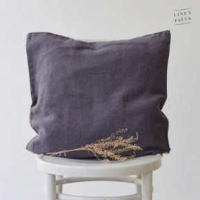 Linen Tales Linen Cushion Cover Lina spilvena pārvalks Dark Grey