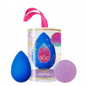 BeautyBlender Original Sponge and Solid Cleanser Kit Grima sūkļīis + ziepes Blue