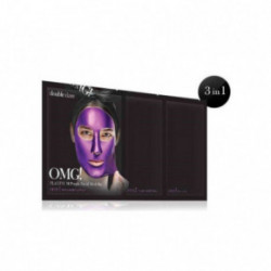 OMG Platinum Purple Facial Mask Kit Veido kaukių rinkinys 18g+10g