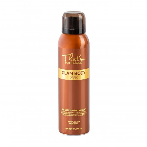 That'so Sun Makeup Glam Body Mousse Dark Purškiamos savaiminio įdegio putos (DHA 6%) 150ml