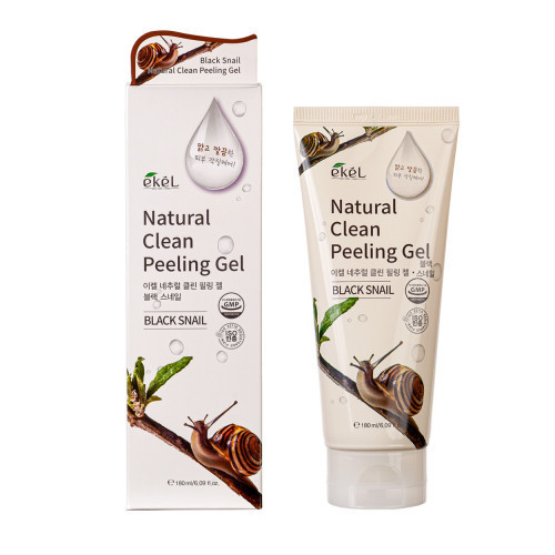 Ekel Peeling Gel Black Snail Veido šveitiklis su sraigių mucinu 180ml