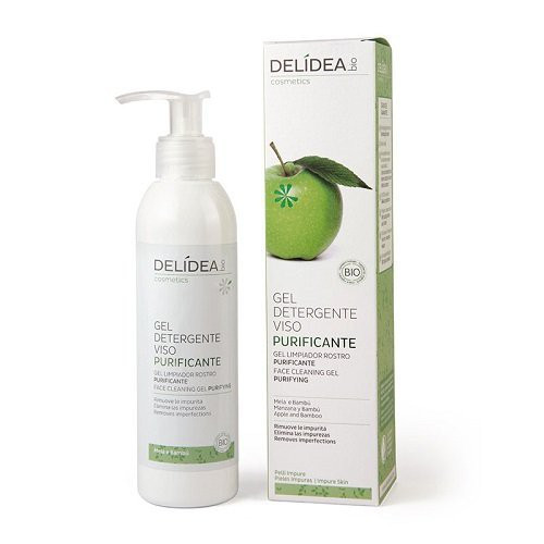 Delidea BIO Green Apple and Bamboo Valomasis veido prausiklis 200ml