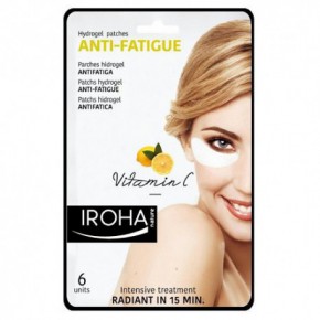 IROHA Eye Pads Antifatigue Vitamin C Paakių kaukė su vitaminu C 6vnt