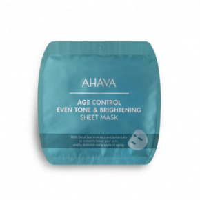 Ahava Age Control Even Tone & Brightening Sheet Mask Lehtne näomask 1 tk