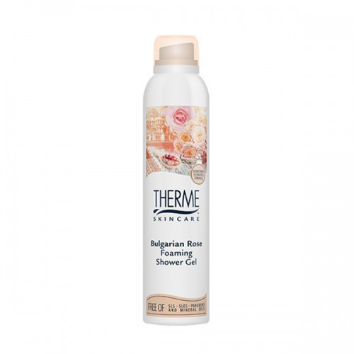 Therme Bulgarian Rose Foaming Shower Gel Prausimosi putos 200ml