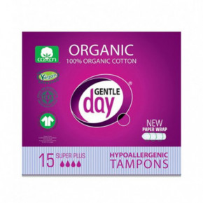 Gentle Day Super Plus Organic Tampons Ekoloģiski tamponi 15vnt