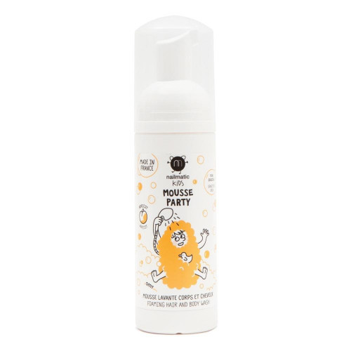 Nailmatic Kids Apricot Mousse Party Foaming Hair & Body Wash Vonios putos 150ml