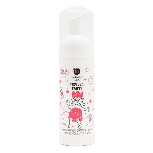 Nailmatic Kids Strawberry Mousse Party Foaming Hair & Body Wash Vonios putos 150ml