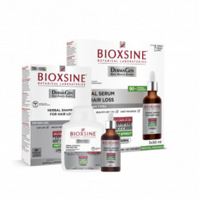 Bioxsine Dermagen Shampoo and Herbal Serum Rinkinys nuo plaukų slinkimo