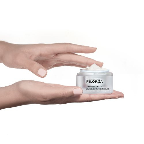 Filorga Time-Filler 5XP Cream Gel Veido kremas iškart 5 tipų raukšlių korekcijai, mišriai, riebiai odai 50ml