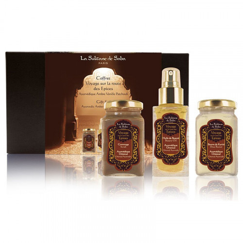 La Sultane De Saba Ayurvedic Body Gift Set Ajurvedos rinkinys kūnui 100ml+100ml+50ml