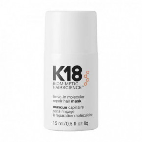 K18 Leave-In Molecular Repair Hair Mask Atjaunojoša nenoskalojama maska matiem 15 ml