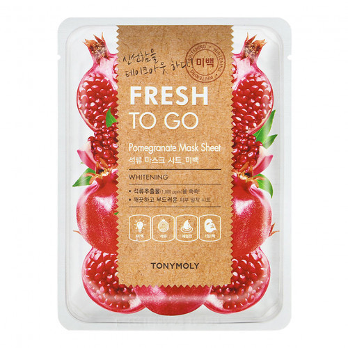 TONYMOLY Fresh To Go Pomegranate Mask Sheet Lakštinė veido kaukė 1 vnt.