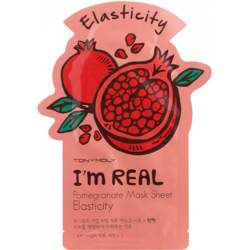 TONYMOLY I'm Real Pomegranate Sheet Mask Stangrinanti veido kaukė 21ml