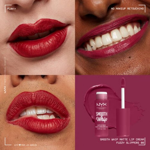 NYX Professional Makeup Smooth Whip Matte Lip Cream Matiniai lūpų dažai 4ml