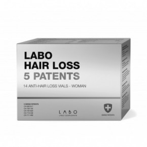 Crescina Labo HAIR LOSS 5 Patents Anti-Hair Loss Vials Ampulas pret matu izskrišanu sievietēm 14amp.