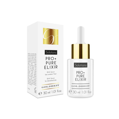 GOLDHEIT PRO+ Pure Elixir Serumas probleminei odai su BHA ir niacinamidu 30ml