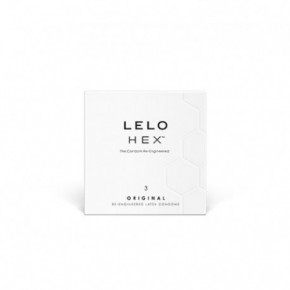 LELO Hex Original Condoms Prezervatīvi 3 gab.