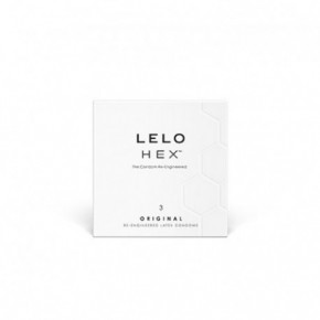 LELO Hex Original Condoms Prezervatyvai 3vnt
