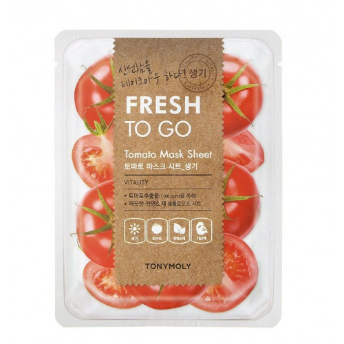 TONYMOLY Fresh To Go Tomato Mask Sheet Lakštinė veido kaukė 1 vnt.