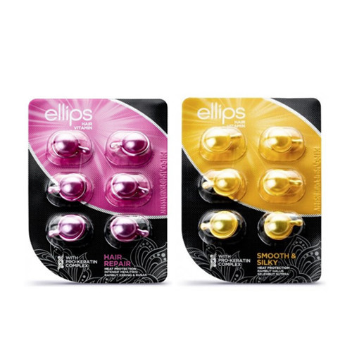 Ellips Hair Vitamin Set Mini Tepamų vitaminų plaukams rinkinys