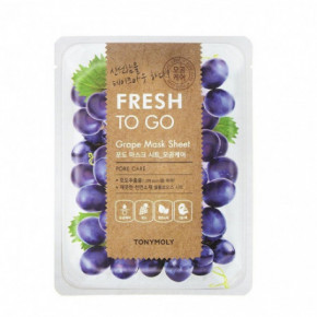 TONYMOLY Fresh To Go Grape Mask Sheet Lakštinė veido kaukė 1 vnt.