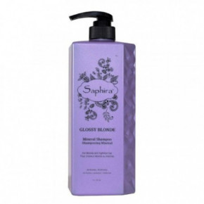 Saphira Glossy Blonde Mineral Shampoo Šampūnas šviesiems plaukams 1000ml