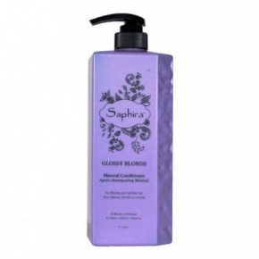 Saphira Glossy Blonde Mineral Conditioner Kondicionierius šviesiems plaukams 1000ml