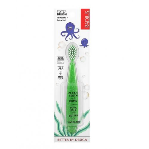 Radius Totz Extra Soft Dantų šepetėlis mažiems vaikams (1,5 - 5 metų) Raudonas