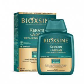 Bioxcin (Bioxsine) Keratin & Argan Repairing Shampoo Atjaunojošs matu šampūns 300ml